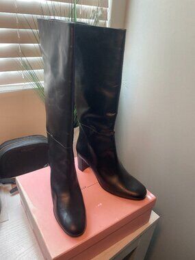 Intentionally Blank Black Knee High Boots Size 9